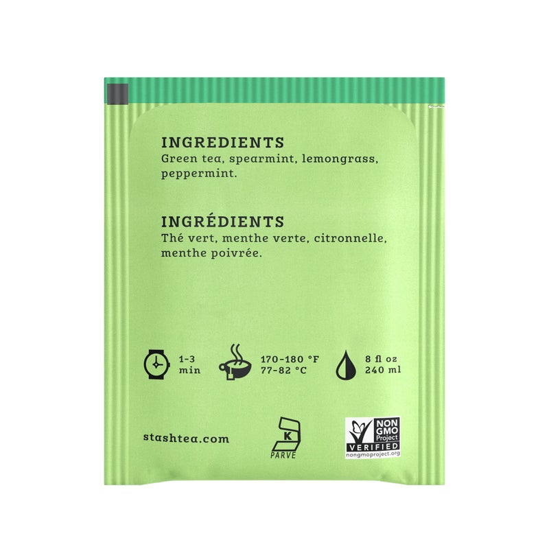 Stash Tea Moroccan Mint Green Tea - Caffeinated, Non-GMO Project Verified Premium Tea with No Artificial Ingredients, 20 Count (Pack of 6) - 120 Bags Total - Image 3