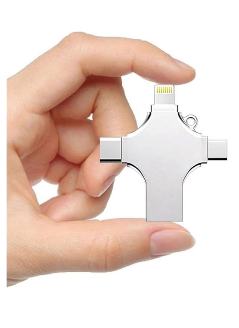 Generic 4in1 USB Available for iPhone android type c and laptop computer 128GB  - Image 2