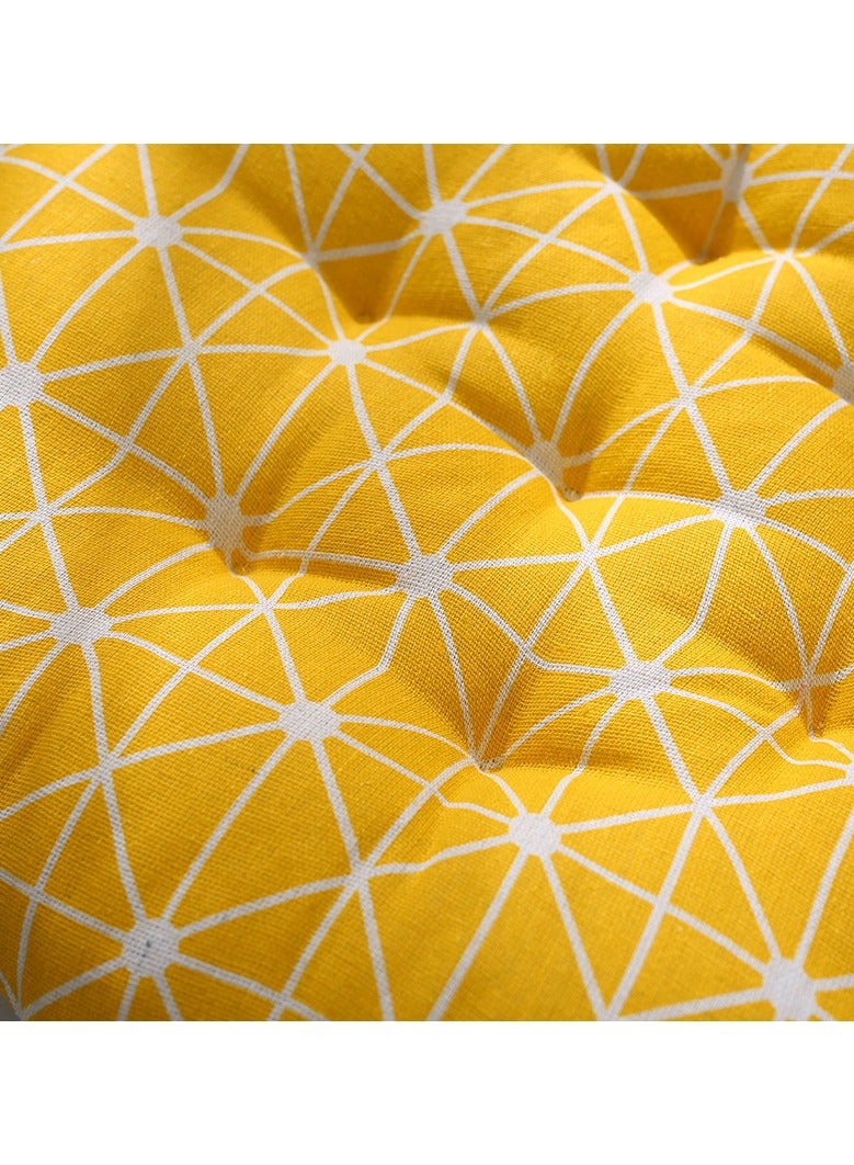 Anna Comfortable Home Office Cotton-Linen Breathable Round Chair Cushion - Image 5