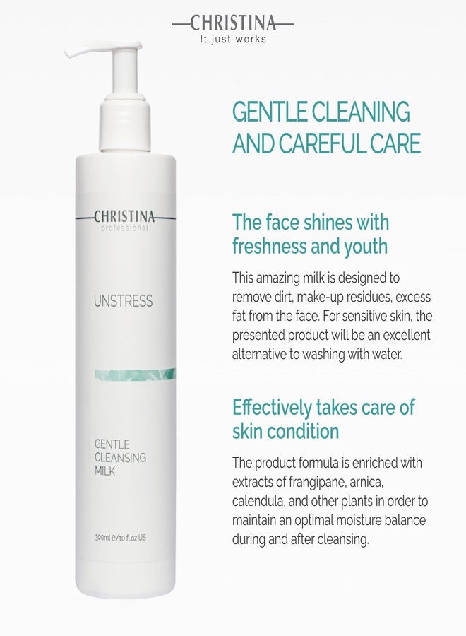 -CHRISTINA- Christina - Unstress Gentle Cleansing Milk with Vitamin E | Smothing Refreshing Milk Cleanser for Face | Soap-free Cleansing Milk for Face | Suitable for All Skin Types (10 fl oz.) - Image 2