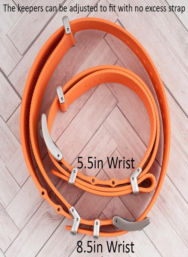 StrapHabit FKM Rubber Ribbed Military Style Dual Pass Strap - Convert to Single Pass - for Men and Women (20mm) (Green, 20mm) - Image 3