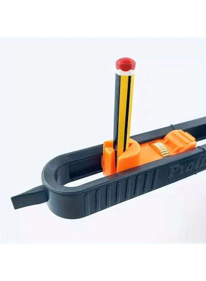 Heavy Duty Metal Scribing Ruler With Adjustable Profile Gauge Locking Mechanism Ergonomic Handle - Image 5