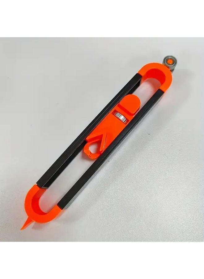 Heavy Duty Metal Scribing Ruler With Adjustable Profile Gauge Locking Mechanism Ergonomic Handle - Image 1