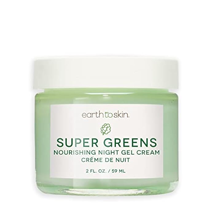Earth To Skin Super Greens Nourishing Night Gel Cream (2.0 Fl Oz) - Image 1