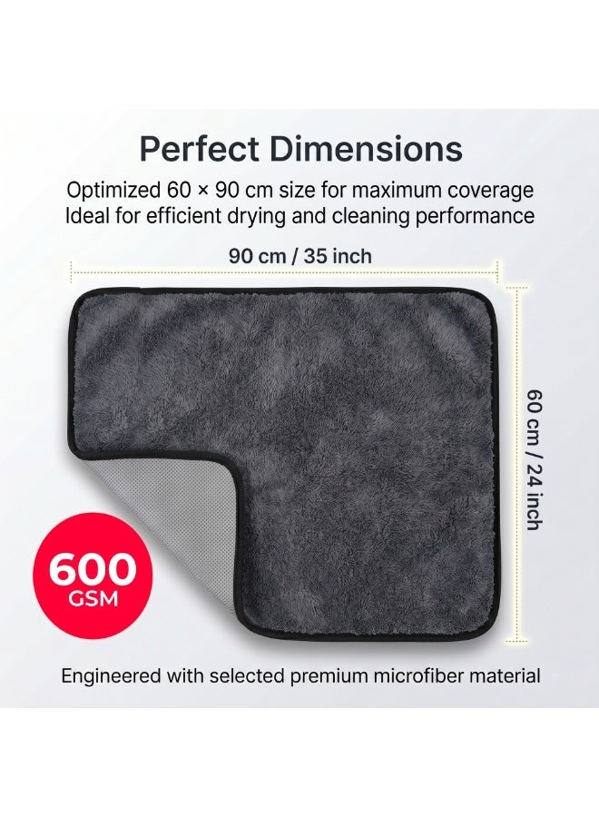 Manful Microfiber Cleaning Cloth 24 Pack – 60 * 90cm 600 GSM Ultra Thick Car Drying Towels, Premium Microfiber Towels for Car Wash, Detailing, Polishing, Scratch-Free - Image 5