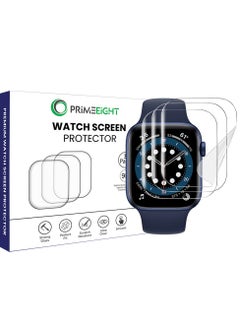 PRIMEEIGHT PRIMEEIGHT [3 PCS] Apple Watch Series SE 4/5/6 Screen Protector 44 mm Ultra Thin Flexible TPU Clear Film Bubble-Free Scratch-resistant.  - Image 1