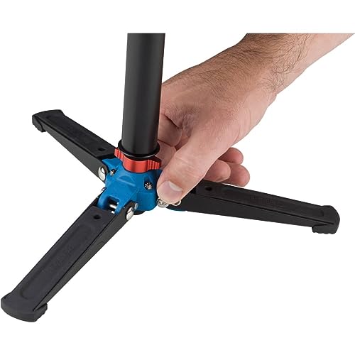 Benro 4 Section Aluminum Monopod with 3-Leg Locking Base, Flip Lock Legs, 22" Maximum Height, 44.1 lb. Load Capacity- Black (A48FD) - Image 5