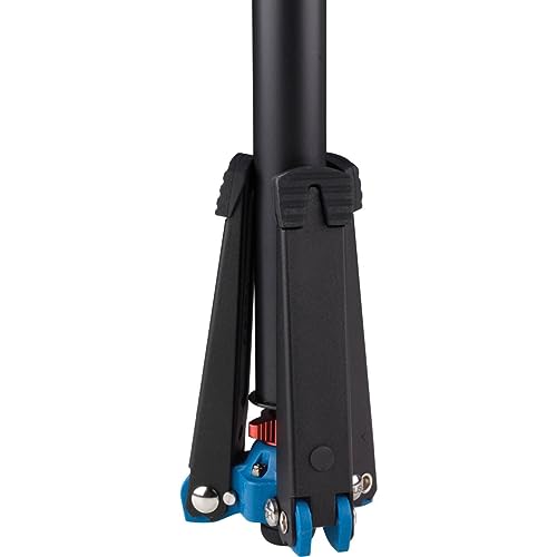 Benro 4 Section Aluminum Monopod with 3-Leg Locking Base, Flip Lock Legs, 22" Maximum Height, 44.1 lb. Load Capacity- Black (A48FD) - Image 4