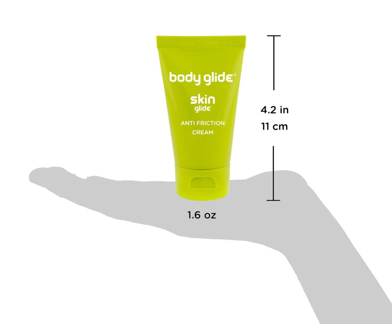 BodyGlide Body Glide Skin Glide Anti Friction, Anti Chafing Cream helps prevent rubbing leading to chafing, blisters & irritation | Anti chafe for thighs, feet, groin, butt, nipples, neck, waist & more | 1.6oz - Image 3