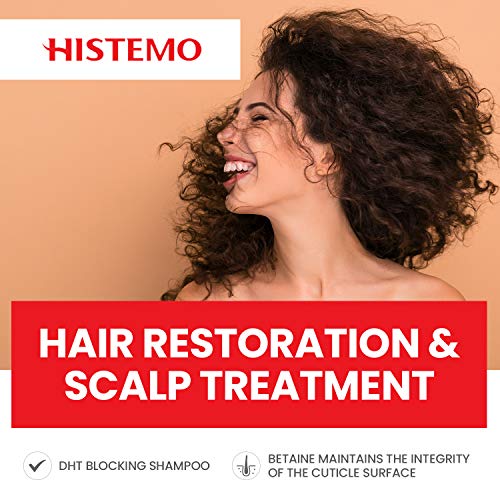 Histemo Ultra Scalp Care Shampoo: DHT Blocking Hair Restoration, Growth Promoter with Biotin for Men & Women, Prevents Loss on Oily or Colored Hair (3 oz) - Image 5