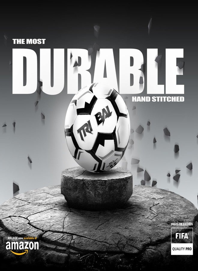 كرة قدم ويلاج | كرة قدم قبلية | خامة معتمدة من الفيفا | كرة قدم | مقاس 5 | قطعة واحدة - Image 4