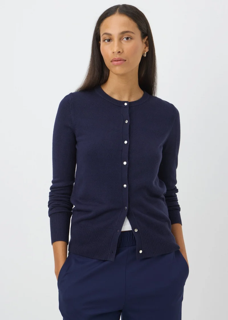 Matalan Navy Button Soft Cardigan