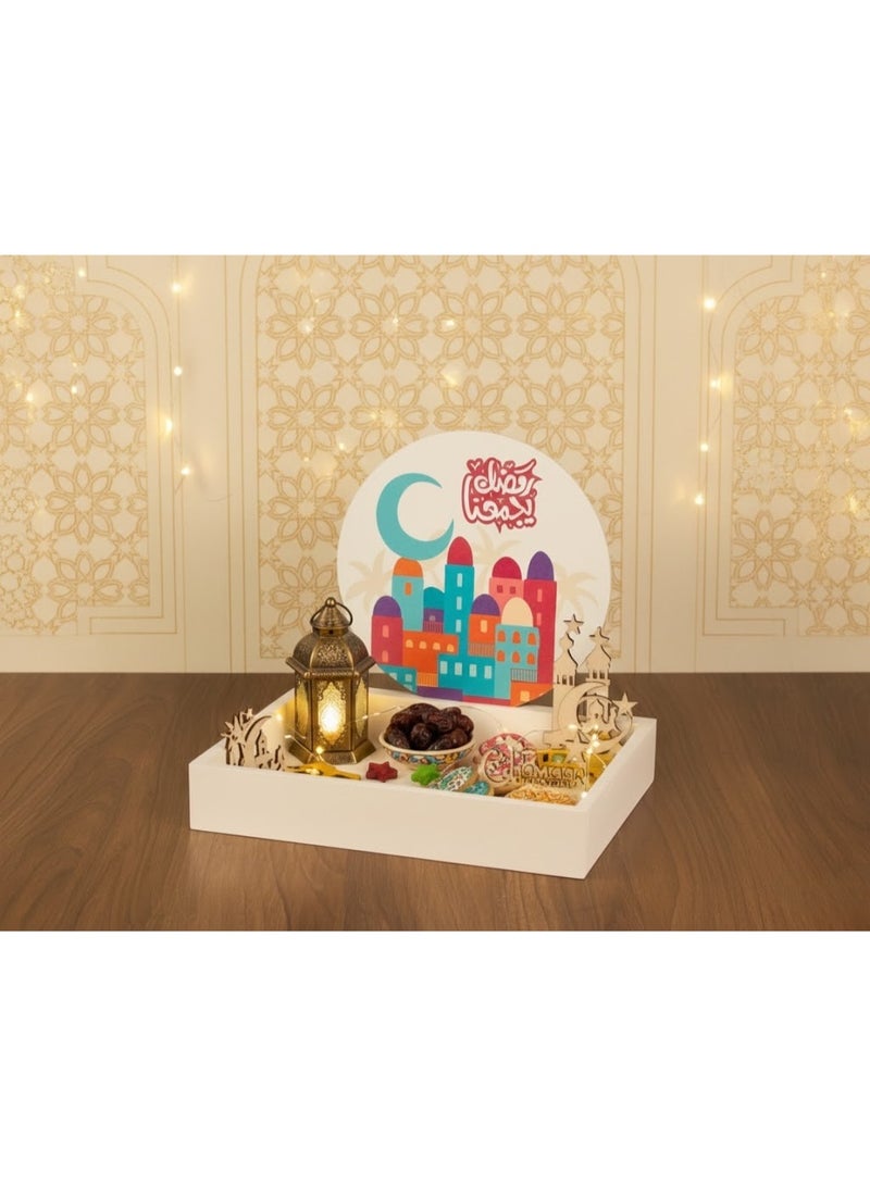 Elegant Ramadan serving dish, 20*25*30cm - Image 1