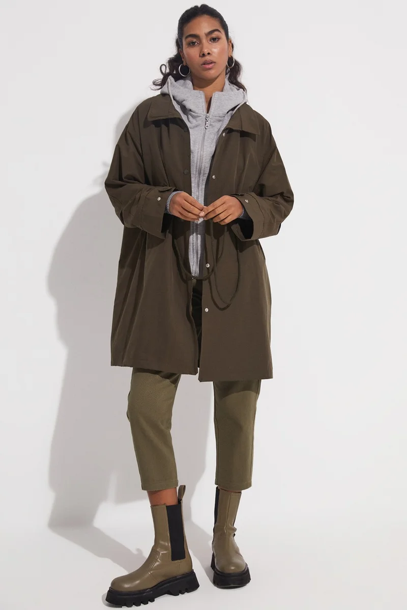 JUNE Long Trench Coat
