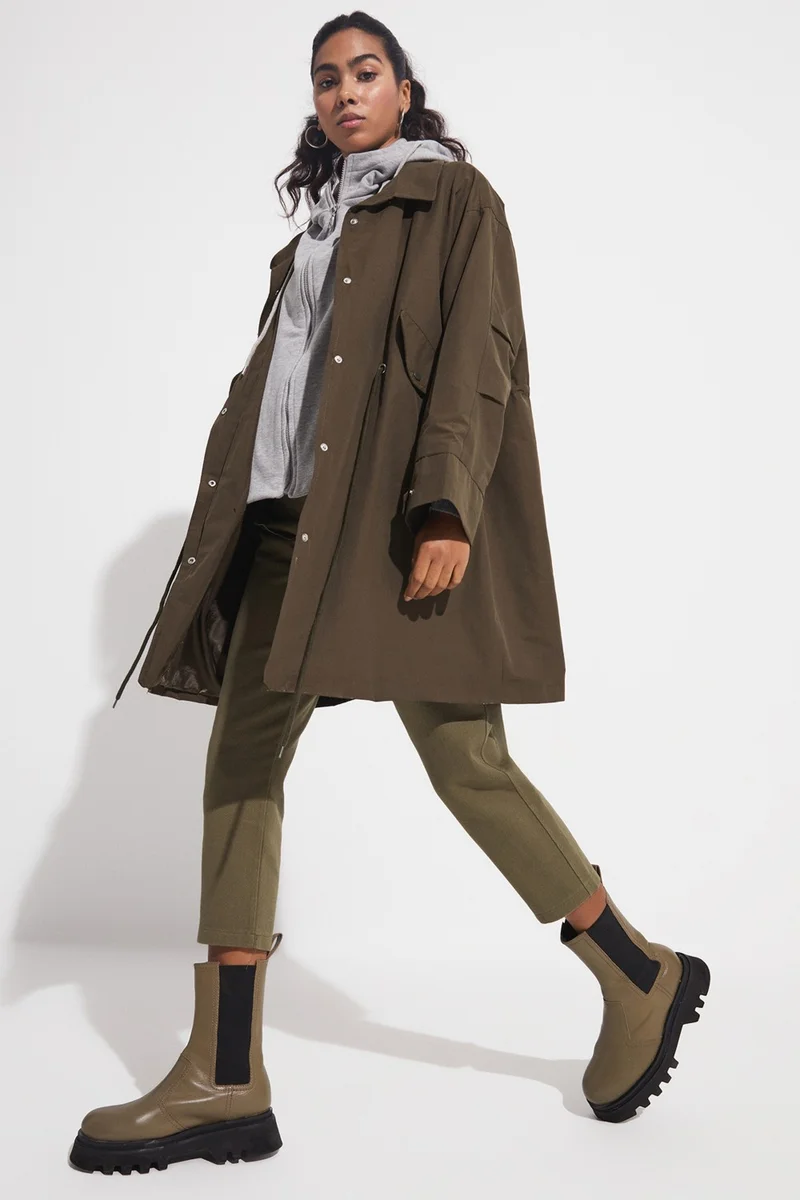 JUNE Long Trench Coat