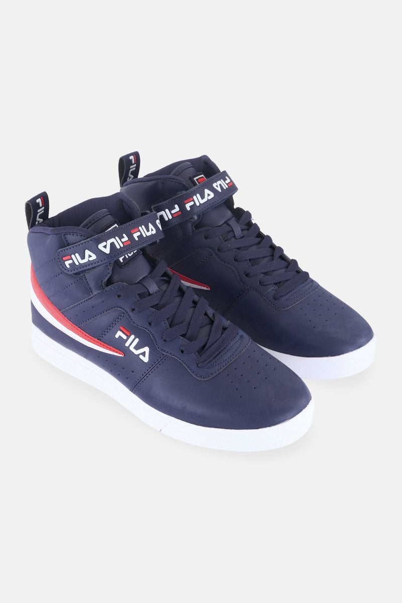 FILA Men Vulc 13 Repeat Logo Velcro Training Shoes, Navy  - Image 1