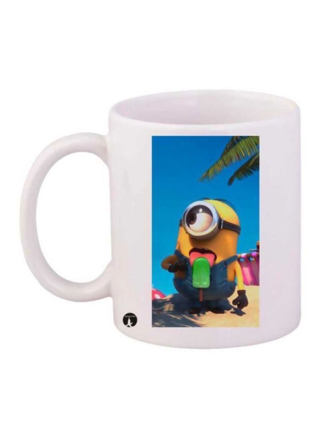 RKN Minions Printed Coffee Mug Yellow/Blue/White - Image 2