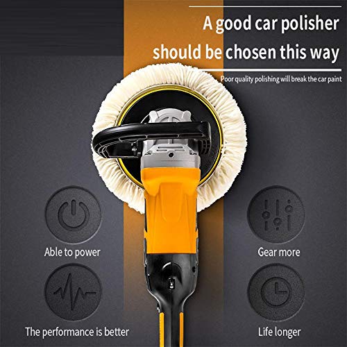 MLD 7inch Rotary Polisher 110V/ 220V Electric Buffing Polishing Machine Adjustable Speed(Colours as per Availability) - Image 4