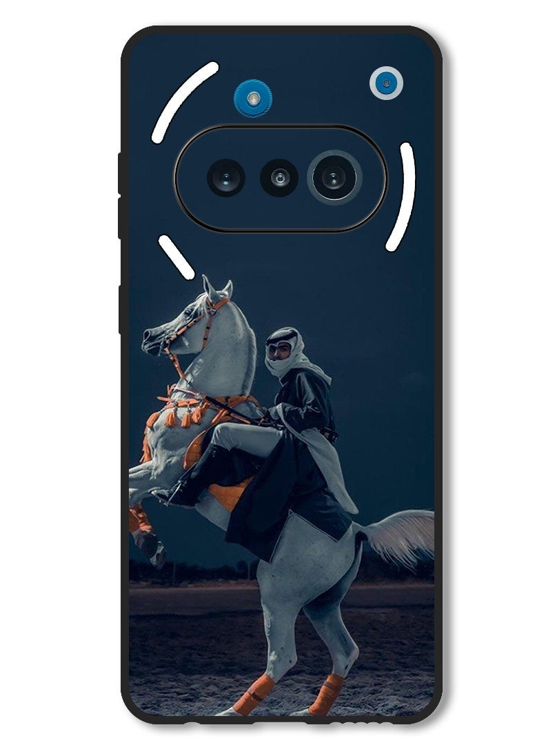 Theodor Case Compatible with Nothing Phone 3a Protection Shockproof Bumper Cover Horse - Image 1