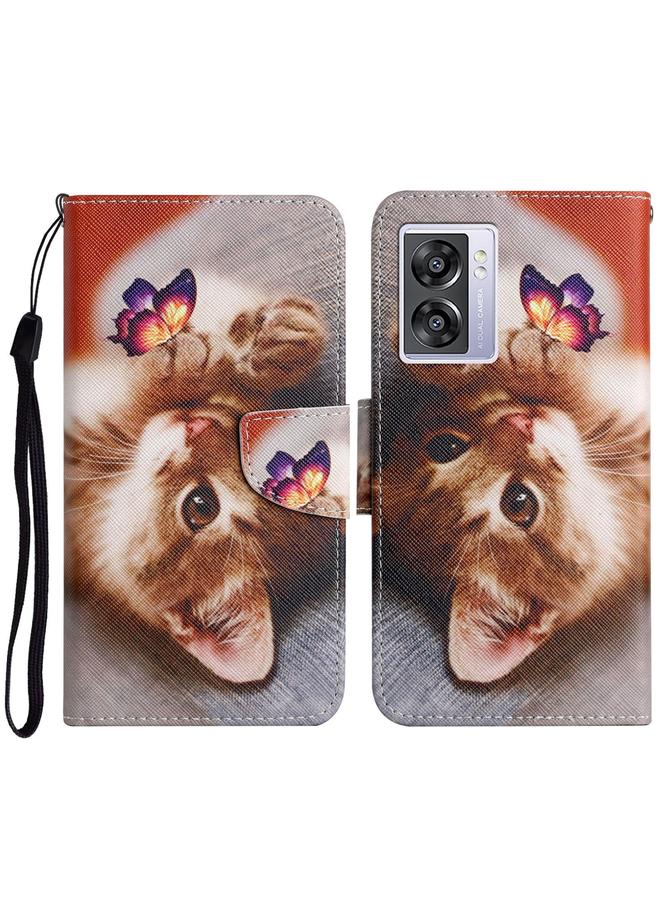 S-TOP Case For OPPO A57 2022 Colored Drawing Pattern Leather Phone Case - Image 1