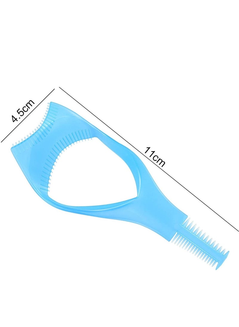 Excefore - 3 in 1 Eyelashes Tools, 6 Pcs Mascara Shield Applicator Guard Eyelash Guide with Comb for Makeup, Colors - Image 1