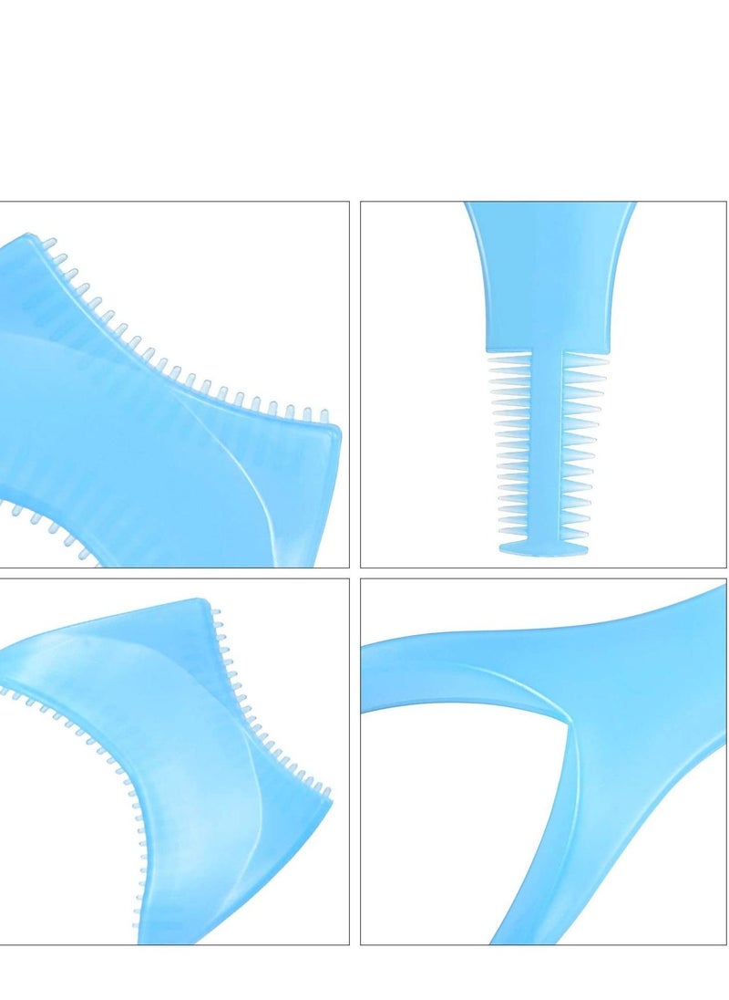 Excefore - 3 in 1 Eyelashes Tools, 6 Pcs Mascara Shield Applicator Guard Eyelash Guide with Comb for Makeup, Colors - Image 1