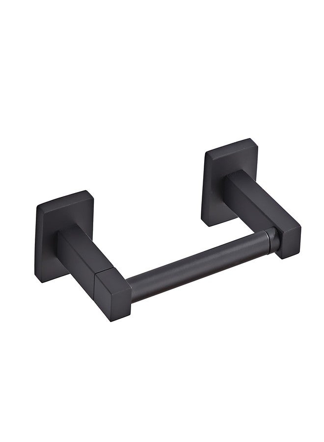 BTHRMHW Matte Black Toilet Paper Holder Wall Mount, Bathroom Toilet Paper Holder for SUS 304 Stainless Steel, Double Post Pivoting Square Toilet Paper Roll Holder for Bathroom RV Paper Towels for TP - Image 2
