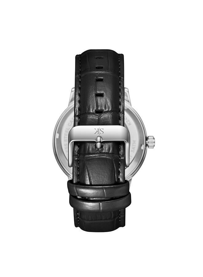 KENNETH SCOTT Men's Leather  Automatic  Watch K24323-SLBBK - 43.5 mm  - Image 1