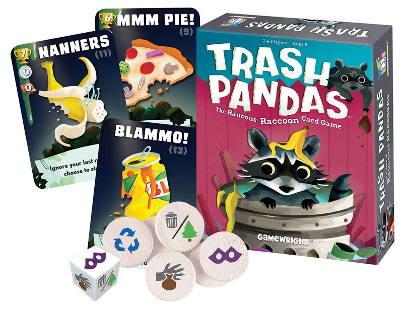 Gamewright Trash Pandas - The Raucous Raccoon Card Game - 252 - Image 1