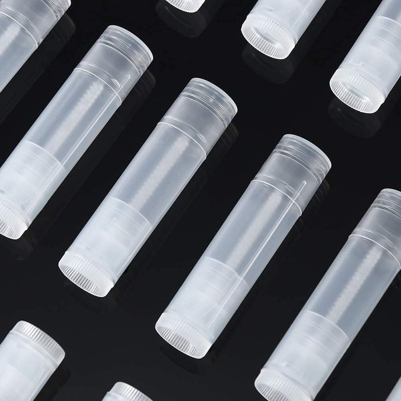 JERN JERN 5 Grams Clear Empty Plastic Lip Gloss Lip Balm Cream Tubes Lipstick Refillable Bottles Cosmetic Containers Set Pack of 5  - Image 3