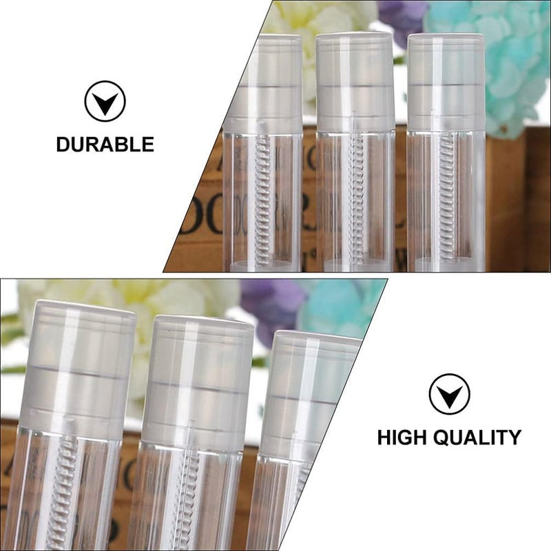 JERN JERN 5 Grams Clear Empty Plastic Lip Gloss Lip Balm Cream Tubes Lipstick Refillable Bottles Cosmetic Containers Set Pack of 5  - Image 5
