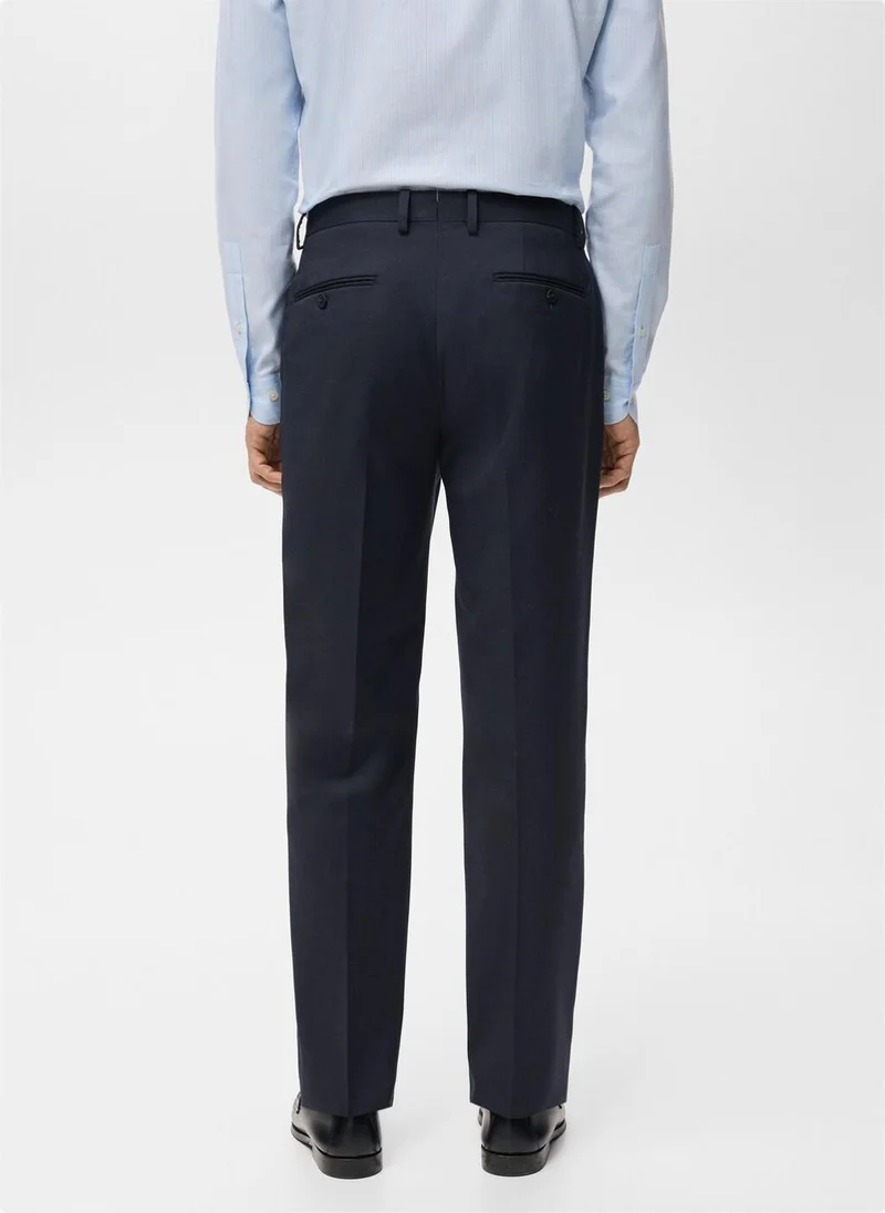 Mango Man Turin 100% wool suit trousers