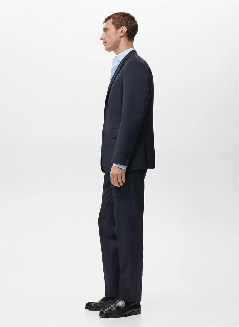 Mango Man Turin 100% wool suit trousers