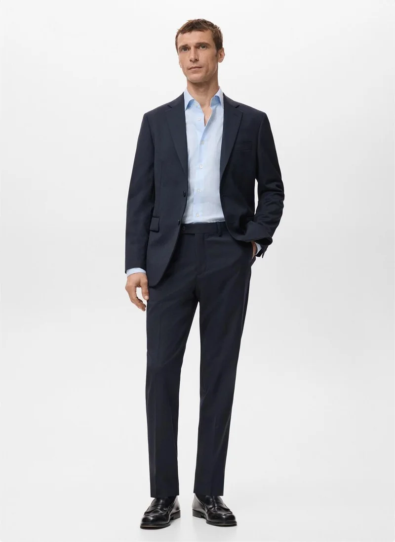 Mango Man Turin 100% wool suit trousers