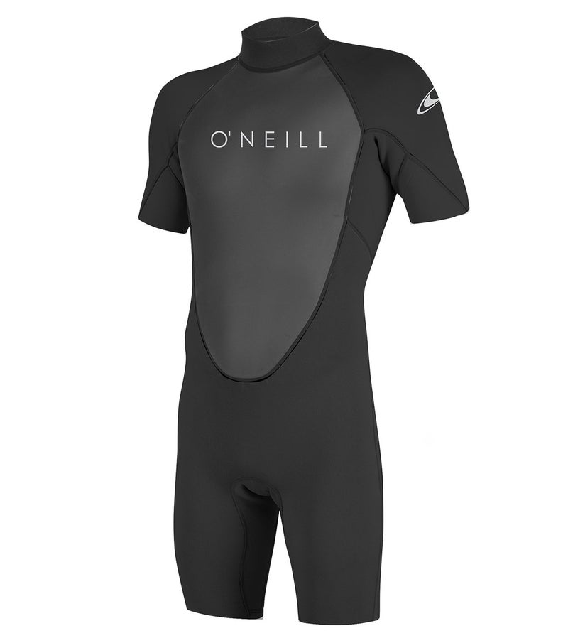 O'Neill Men's Reactor-2 2mm Back Zip Short Sleeve Spring Wetsuit, Black/Black, XL - Image 1
