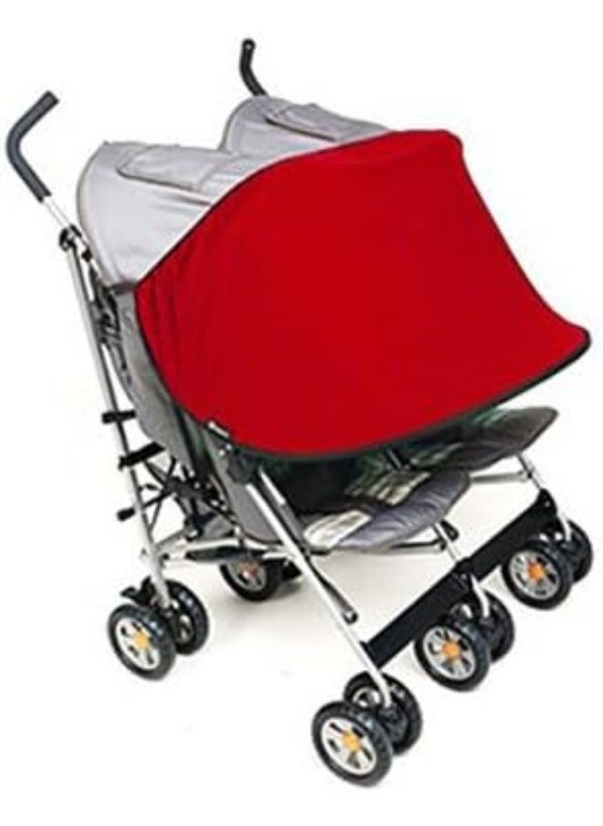Manito Manito Sun Shade for Twin Stroller Red UTST-35000  - Image 1