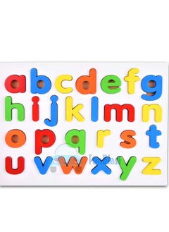 Generic FunBlast 3D Wooden Learning Small Letters Alphabets Board for Kids Learning Toy for Kids – (Multicolor; Pack of 1)  - Image 1