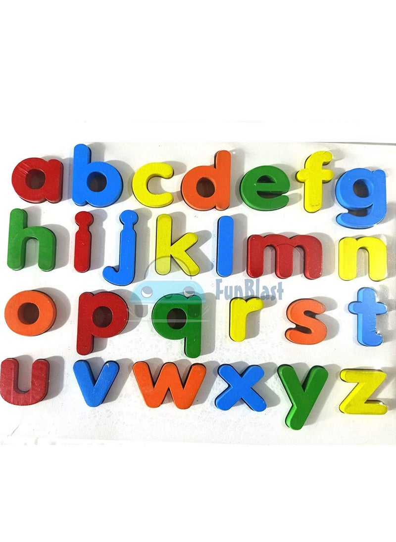 FunBlast 3D Wooden Learning Small Letters Alphabets Board for Kids Learning Toy for Kids – (Multicolor; Pack of 1)  - Image 3
