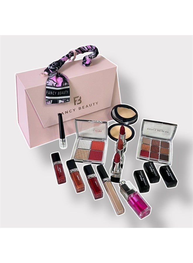 فنسي بيوتي شنطة مكياج متكاملة باللون الوردي المميز - Image 2