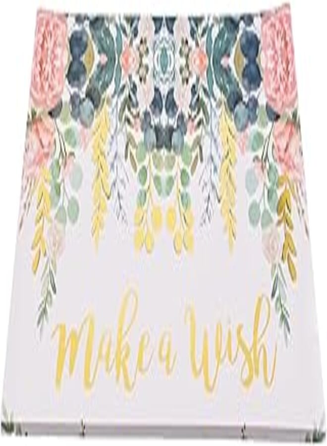 Tokyo High Quality Drawing Sketch With Adorable Flowers design 42x29.5 CM -Multicolor