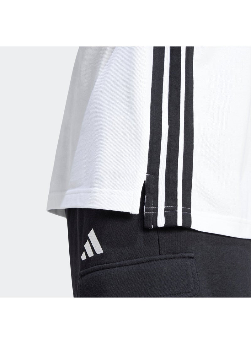 Adidas Essentials Three Stripes Pique Polo Shirt - Image 3