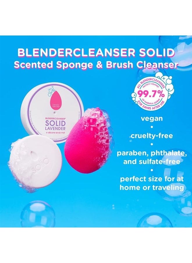 beautyblender BEAUTYBLENDER BLENDERCLEANSER Lavender Solid for Cleaning Makeup Sponges, Brushes & Applicators, 1 oz. Vegan, Cruelty Free and Made in the USA  - Image 2