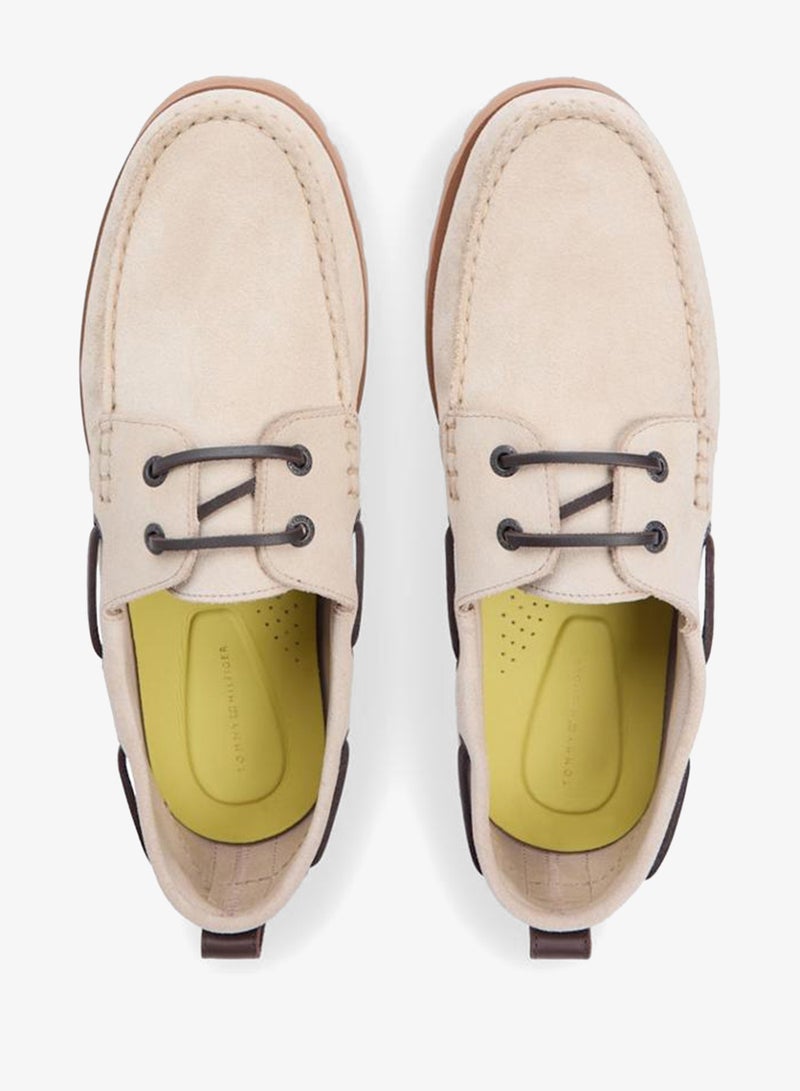 TOMMY HILFIGER Suede Cleat Lightweight Boat Shoes - Image 5