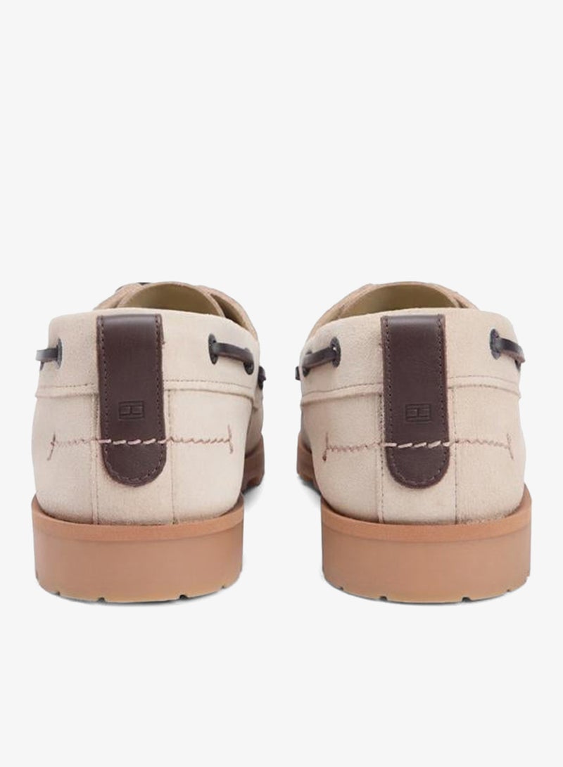 TOMMY HILFIGER Suede Cleat Lightweight Boat Shoes - Image 3