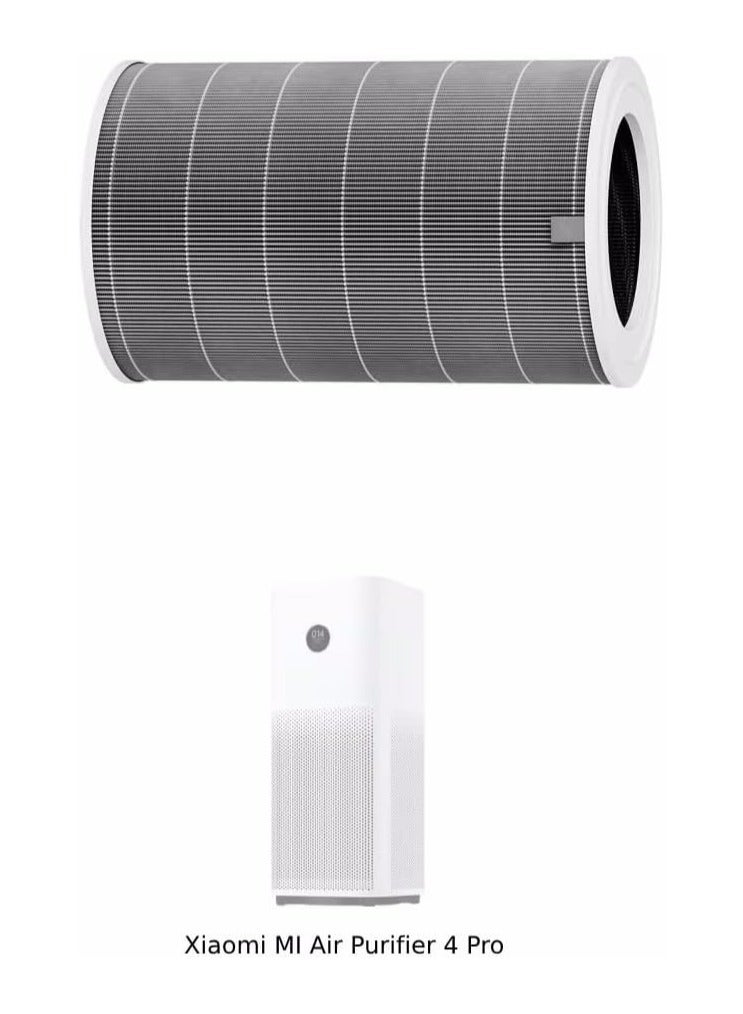 Air Purifier For Xiaomi Mi Replacement Filter for 3H&3C Compatible with Xiaomi mi Activated Carbon 360 Integrated Triple-Layer High-Efficiency H13 Grade, GREY  - Image 4