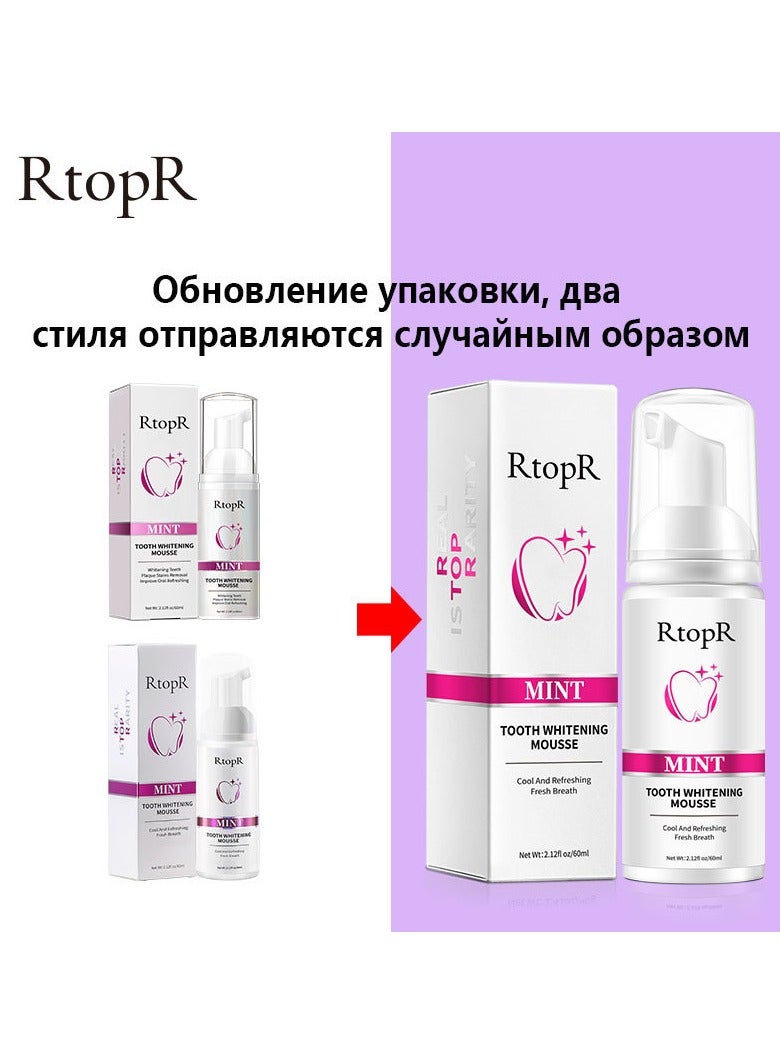 RtopR Mint Teeth Mousse, Teeth Cleansing Breath Oral Hygiene Mousse, Ultra Fine Whitening And Staining Foam Tooth Paste, Travel Friendly Oral Refreshing Tooth Mousse For Deep Cleaning Gums And Stain Removal - Image 2