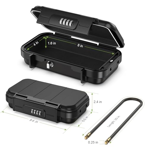 KeeKit Portable Safe Box, Combination Key Lock Box, Personal Security Case with Code, Waterproof Key Storage Box for Beach, Car, Home, Travel and Outdoor Camping Activities - Image 5