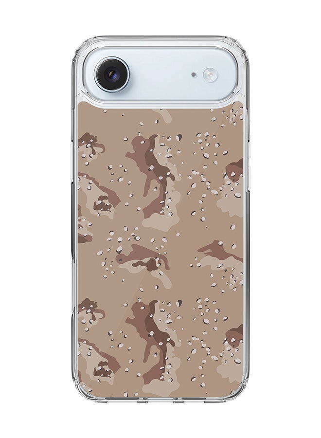Stylizedd Classic Clear MagSafe Case for iPhone 17 Air , Hybrid Soft Case Flexible Edges Anti Drop TPU PC Gel Thin Transparent Cover [ Designed for iPhone 17 Air ] - Desert Storm Camo Full Print