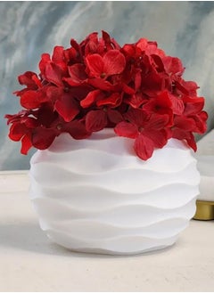3D Brothers SoftWave Planter  A blend of luxury and modern wave inspired design adding a unique artistic touch to your space transforming any décor into an elegant masterpiece brimming with creativity and harmony  - Image 1