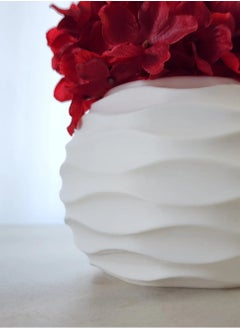 3D Brothers SoftWave Planter  A blend of luxury and modern wave inspired design adding a unique artistic touch to your space transforming any décor into an elegant masterpiece brimming with creativity and harmony  - Image 3
